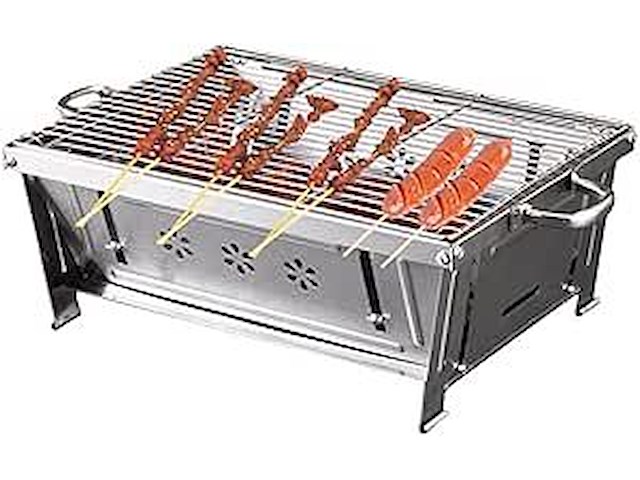 Rvs bbq opvouwbaar - afbeelding 1 van  3