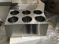 Rvs bestekhouder (2x) - afbeelding 1 van  2
