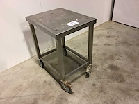 Rvs bijzettafel en 600x400 overige opslag en handling - afbeelding 2 van  2
