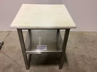 Rvs bijzettafel teflon blad rvs - afbeelding 1 van  2