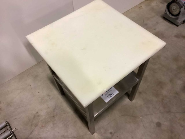 Rvs bijzettafel teflon blad rvs - afbeelding 2 van  2