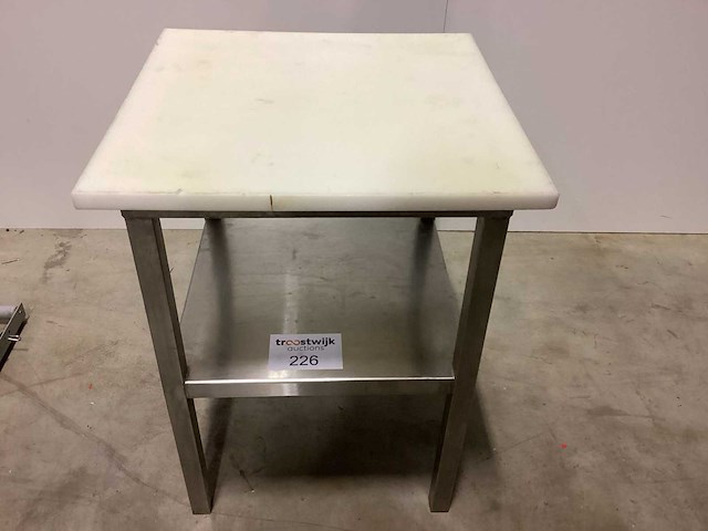 Rvs bijzettafel teflon blad rvs - afbeelding 1 van  2