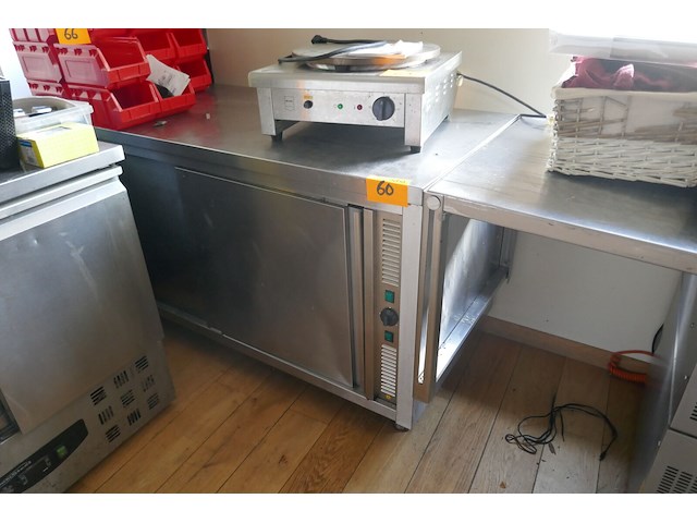 Rvs bordenwarmer werktafel - afbeelding 1 van  5