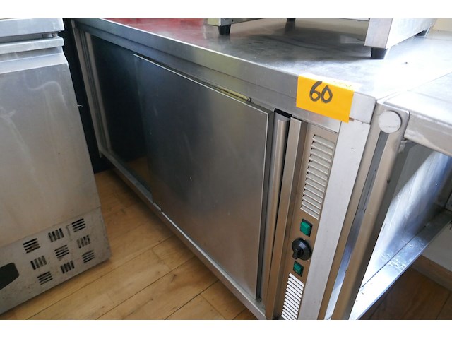 Rvs bordenwarmer werktafel - afbeelding 2 van  5