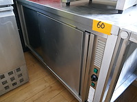 Rvs bordenwarmer werktafel - afbeelding 2 van  5