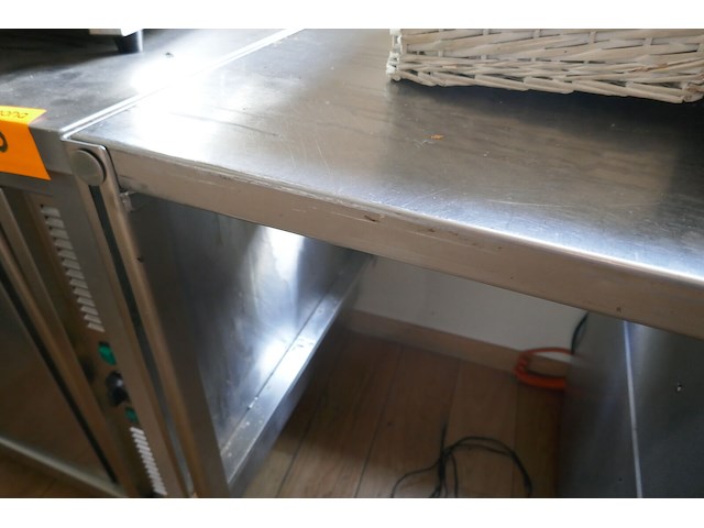 Rvs bordenwarmer werktafel - afbeelding 3 van  5