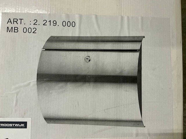 Rvs brievenbus - afbeelding 1 van  2