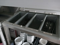 Rvs brug met couvertbakken - afbeelding 2 van  3