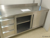Rvs bureau - afbeelding 1 van  1