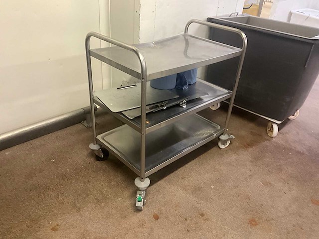 Rvs dienwagen - afbeelding 2 van  3