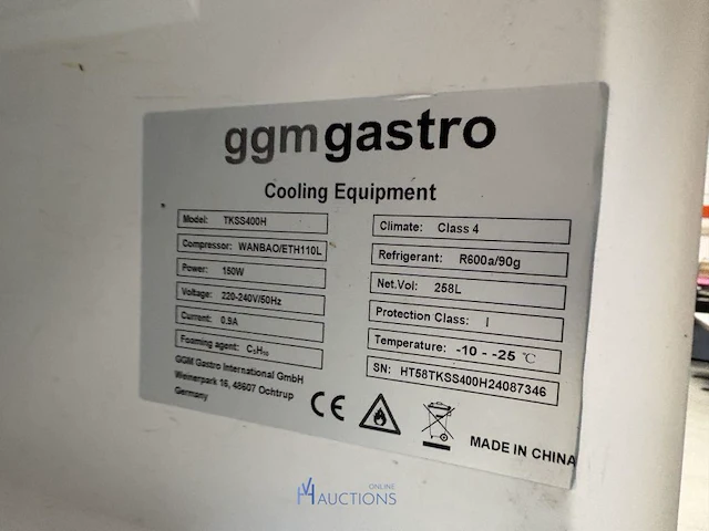 Rvs diepvriezer ggmgastro - afbeelding 4 van  4
