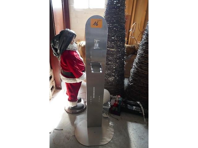 Rvs dispenser ontsmettingsmiddel - afbeelding 1 van  3