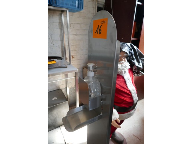 Rvs dispenser ontsmettingsmiddel - afbeelding 2 van  3