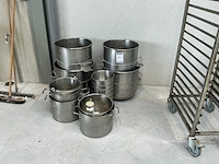 Rvs diverse potten (15x)