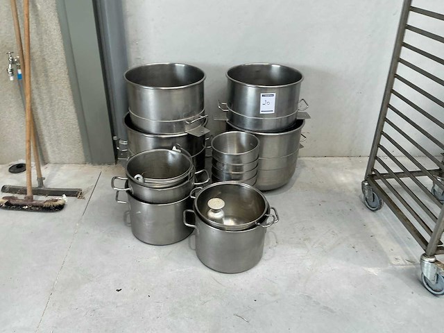 Rvs diverse potten (15x) - afbeelding 2 van  3