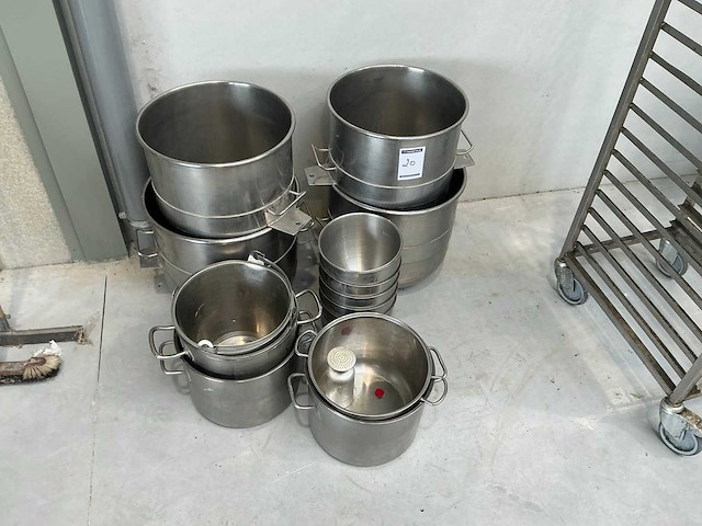 Rvs diverse potten (15x) - afbeelding 3 van  3