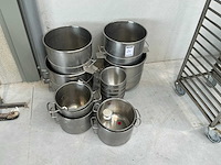Rvs diverse potten (15x) - afbeelding 3 van  3