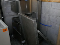 Rvs doorschuifvaatwasser met afvoertafel dihr - afbeelding 1 van  6