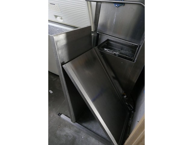 Rvs doorschuifvaatwasser met afvoertafel dihr - afbeelding 2 van  6