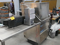Rvs doorschuifvaatwasser met afvoertafel dihr - afbeelding 2 van  8