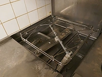 Rvs doorschuifvaatwasser met spoeltafel en spoelkraan en bodemschap sanmac - afbeelding 3 van  6