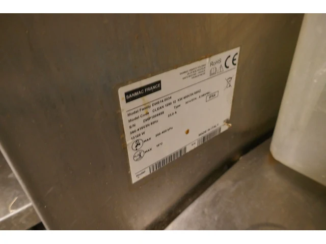 Rvs doorschuifvaatwasser met spoeltafel en spoelkraan en bodemschap sanmac - afbeelding 6 van  6