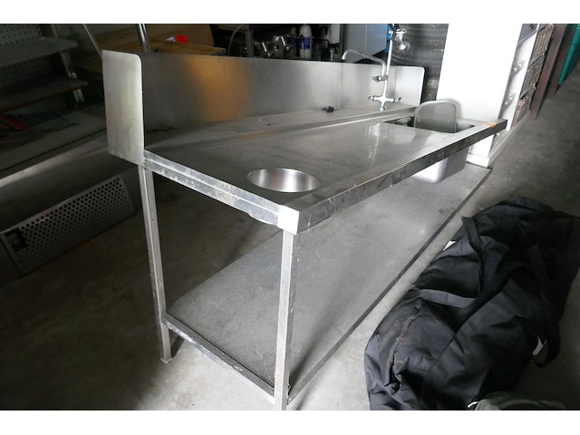 Rvs doorschuifvaatwasser met spoeltafel hobart - afbeelding 4 van  6