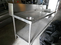Rvs doorschuifvaatwasser met spoeltafel hobart - afbeelding 4 van  6