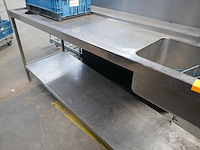 Rvs doorschuifvaatwasser met spoeltafel hobart - afbeelding 8 van  10