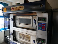 Rvs dubbele pizzaoven met onderstel moretti forni - afbeelding 2 van  5