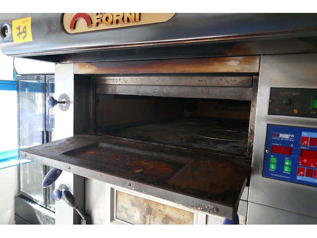 Rvs dubbele pizzaoven met onderstel moretti forni - afbeelding 4 van  5