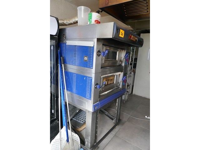 Rvs dubbele pizzaoven met onderstel moretti forni - afbeelding 5 van  5