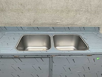 Rvs dubbele spoeltafel - afbeelding 4 van  5