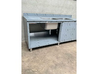 Rvs dubbele spoeltafel - afbeelding 5 van  5