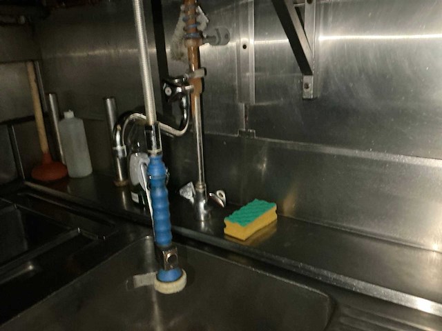Rvs dubbele spoeltafel - afbeelding 2 van  4