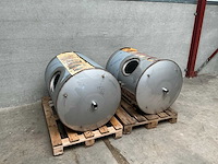 Rvs dubbelwandige tank (2x) - afbeelding 1 van  5