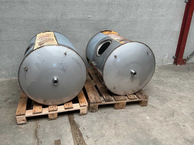 Rvs dubbelwandige tank (2x) - afbeelding 2 van  5