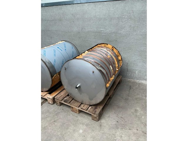 Rvs dubbelwandige tank (2x) - afbeelding 3 van  5