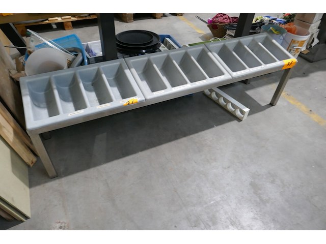 Rvs frame voor couvertbakken + couvertbakken - afbeelding 2 van  4