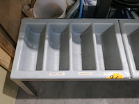 Rvs frame voor couvertbakken + couvertbakken - afbeelding 3 van  4