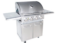 Rvs gasbarbecue - 4 branders met zijbrander - afbeelding 1 van  4