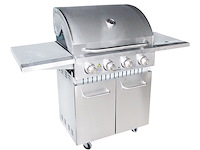Rvs gasbarbecue - 4 branders met zijbrander - afbeelding 1 van  4