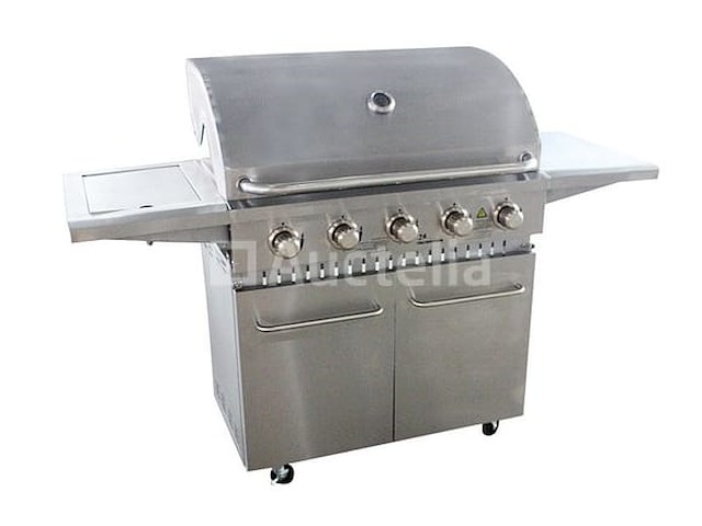 Rvs gasbarbecue - 5 branders met zijbrander - afbeelding 4 van  4