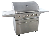 Rvs gasbarbecue - 5 branders met zijbrander - afbeelding 1 van  4