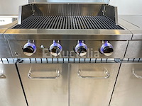 Rvs gasbarbecue keuken - 4 branders met zijbrander - afbeelding 1 van  8