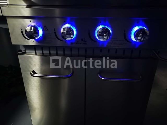 Rvs gasbarbecue keuken - 4 branders met zijbrander - afbeelding 3 van  8