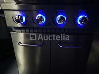 Rvs gasbarbecue keuken - 4 branders met zijbrander - afbeelding 3 van  8
