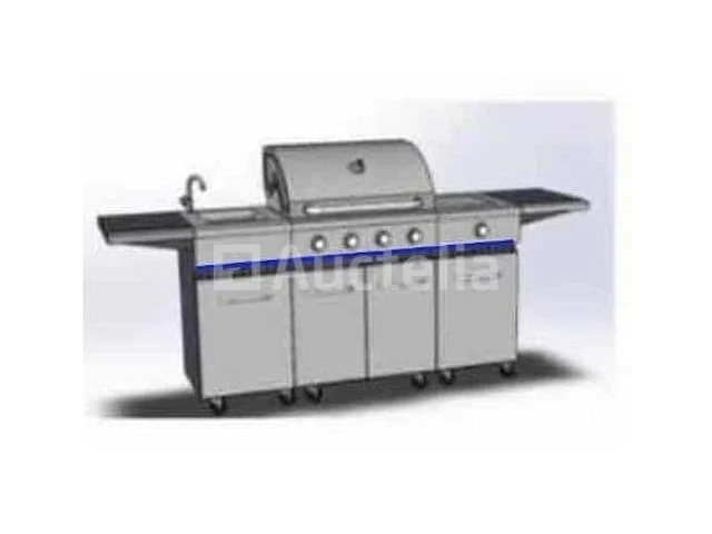 Rvs gasbarbecue keuken - 4 branders met zijbrander - afbeelding 8 van  8