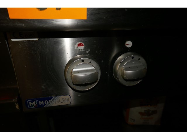 Rvs gasfornuis met 6 bekkens modular - afbeelding 3 van  4