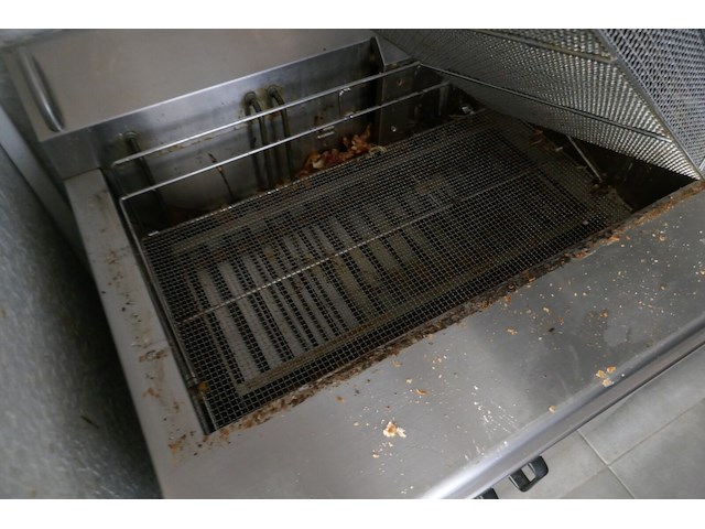 Rvs gasgestookte frituurpan voor gebak - afbeelding 3 van  4